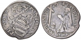 Pio V (1566-1572) Testone – Munt. 3 AG (g 8,96)
MB