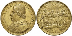 Clemente XI (1700-1721) Medaglia A. XII – Opus: Hamerani – Bart. 712; Miselli 84 MD o ottone (g 21,97) 
SPL+