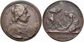 Benedetto XIV (1740-1758) Medaglia A. XVIII Lavanda – Opus: Hamerani AE (g 13,88) Riconio. Difetti di conio
SPL