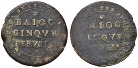 Pio VI (1775-1799) Perugia Madonnina 1797 – cfr. Munt. 389 CU (g 13,00) Interessante ibrido o errore di conio formato da due diritti
qBB
