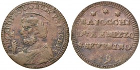 Pio VI (1775-1799) San Severino Sampietrino ridotto 1797 – Munt. 406a CU (g 6,96) R 
BB