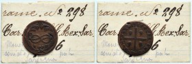 Carlo Emanuele III (1730-1773) Cagliarese 1766 – Nomisma 271 CU (g 2,10) Con cartellino di vecchia raccolta
MB