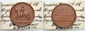Vittorio Emanuele I (1815-1821) Medaglia 1814 – Opus: Lavy AE (g 25,43 – Ø 39 mm) Con cartellino di vecchia raccolta. Lucidata, graffietti e ribattuta...