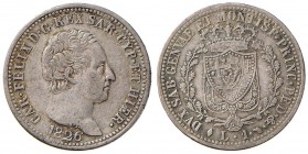 Carlo Felice (1821-1831) Lira 1826 T – Pag. 100; Mont. 93 AG
BB