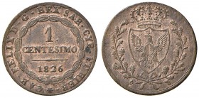 Carlo Felice (1821-1831) Centesimo 1826 T L – Nomisma 620 CU 
qSPL