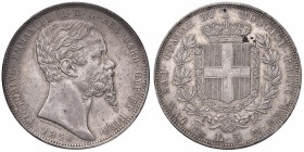 Vittorio Emanuele II (1849-1861) 5 Lire 1850 G – Nomisma 771; Pag. 370 AG R
qSPL