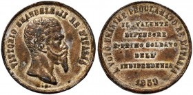 Vittorio Emanuele II (1849-1861) Medaglia o gettone 1859 – MB (g 3,14)
BB