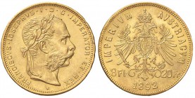 AUSTRIA 8 Fiorini 1892 – AU (g 6,46)
SPL