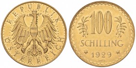 AUSTRIA Repubblica (1918-) 100 Scellini 1929 – Fr. 520 AU (g 23,48) Colpetto al bordo
SPL