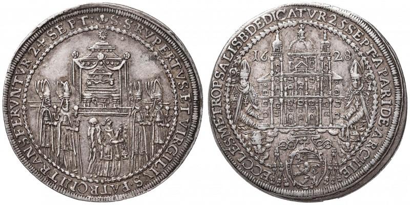AUSTRIA Salisburgo – Paris von Lodron (1619-1653) Tallero 1628 – Dav. 3499 AG (g...