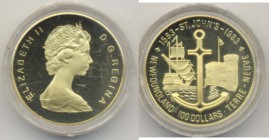 CANADA Elisabetta II (1952-) 100 Dollari 1983 New Foundland – AU (g 16,95) In astuccio con certificato
FS