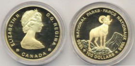 CANADA Elisabetta II (1952-) 100 Dollari 1985 National Park – AU (g 16,95) In astuccio con certificato
FS