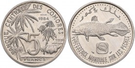 COMORES 5 Franchi 1984 Essai – MB (3,78)
FDC