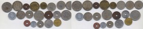 CONGO BELGA Lotto di venti monete come da foto, alcune interessanti, da esaminare 
MB-BB+