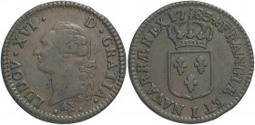 FRANCIA Luigi XVI (1774-1793) Sol 1783 L – Gad. 350 CU (g 12,37) RR Uno dei pezzi da un soldo con maggiore quotazione tra i tanti coniati da Luigi XVI...