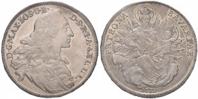 GERMANIA Baviera – Maximilian III Joseph (1745-1777) Tallero 1771 – Dav. 1953 AG (g 27,95) Minimi graffietti di conio al R/ 
SPL+/qFDC