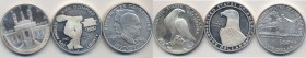 USA Lotto di tre monete da un dollaro come da foto
FDC