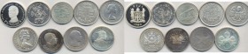 Lotto di 9 monete come da foto: Macao, Lesotho, Maldive, ecc. Lotto interessante 
FDC-FS