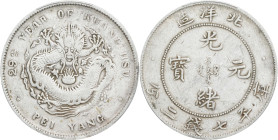 (t) CHINA. Chihli (Pei Yang). 7 Mace 2 Candareens (Dollar), Year 29 (1903). Tientsin (East Arsenal) Mint. Kuang-hsu (Guangxu). PCGS VF-30.
L&M-462; K...