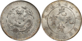 (t) CHINA. Kiangnan. 7 Mace 2 Candareens (Dollar), CD (1904)-HAH CH. Nanking Mint. Kuang-hsu (Guangxu). PCGS MS-62.
L&M-257A; K-100; KM-Y-145A.14; WS...