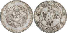 (t) CHINA. Kiangnan. 7 Mace 2 Candareens (Dollar), CD (1904)-HAH CH. Nanking Mint. Kuang-hsu (Guangxu). PCGS EF-45.
L&M-257A; K-99; KM-Y-145A.12; WS-...