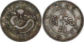 (t) CHINA. Yunnan. 3 Mace 6 Candareens (50 Cents), ND (1908). Kunming Mint. Kuang-hsu (Guangxu). PCGS EF-40.
L&M-419; K-167; KM-Y-253; WS-0660.

Es...