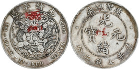 (t) CHINA. 7 Mace 2 Candareens (Dollar), ND (1908). Tientsin Mint. Kuang-hsu (Guangxu). PCGS Genuine--Chopmark, VF Details.
L&M-11; K-216; KM-Y-14; W...