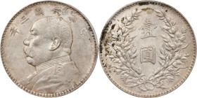 (t) CHINA. Dollar, Year 3 (1914). PCGS Genuine--Cleaned, AU Details.
L&M-63; K-646; KM-Y-329; WS-0174-1.

Estimate: $75.00 - $150.00