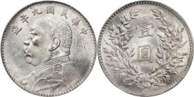 (t) CHINA. Dollar, Year 9 (1920). PCGS MS-61.
L&M-77; K-666; KM-Y-329.6; WS-0181-2.

Estimate: $300.00 - $500.00