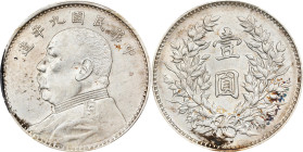 (t) CHINA. Dollar, Year 9 (1920). PCGS Genuine--Cleaned, AU Details.
L&M-77A; K-666; KM-Y-329.6; WS-0181-1. Fine Hair variety.

Estimate: $200.00 -...