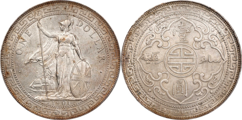 GREAT BRITAIN. Trade Dollar, 1901-C. Calcutta Mint. Victoria. PCGS MS-62.
KM-T5...