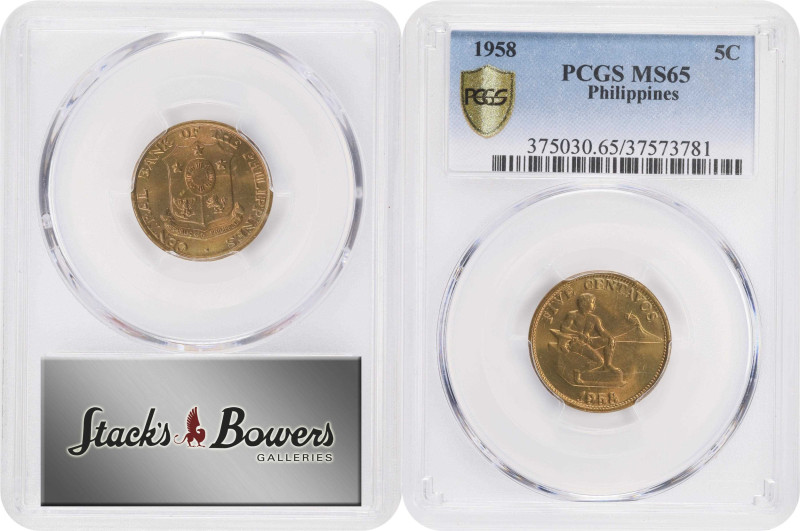 PHILIPPINES. Nonet of Minors (9 Pieces), 1903-67. All ANACS, NGC, or PCGS Certif...