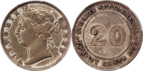 STRAITS SETTLEMENTS. 20 Cents, 1896. London Mint. Victoria. PCGS VF-35.
KM-12; Prid-62.

Estimate: $20.00 - $40.00