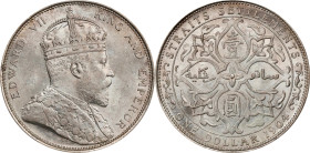 STRAITS SETTLEMENTS. Dollar, 1904-B. Bombay Mint. Edward VII. PCGS MS-63.
KM-25; Prid-4. Prid-4.

Estimate: $800.00 - $1200.00