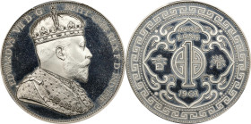 HONG KONG (SAR). INA Retro Fantasy Silver Dollar, "1901". Edward VII. PCGS PROOF-68 Deep Cameo.
KMX-3. INA (International Numismatic Agency) Restrike...