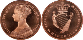 IRELAND. INA Retro Fantasy Copper "Gothic" Crown, "1851". Victoria. PCGS PROOF-67 Cameo.
KMX-Unlisted. HIBERNIA. Weight: 40 gms. INA (International N...