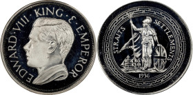 STRAITS SETTLEMENTS. Fantasy Silver Crown, "1936" (1984). Edward VIII. PCGS PROOF-66.
Giordao-FM67C. Plain edge.

Estimate: $60.00 - $100.00