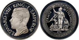 STRAITS SETTLEMENTS. Fantasy Copper-Nickel Crown, "1936" (1984). Edward VIII. PCGS PROOF-68 Cameo.
KMX-M1A; Giordano-FM67B.

Estimate: $20.00 - $40...