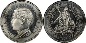 STRAITS SETTLEMENTS. Fantasy Copper-Nickel Crown, "1936" (1984). Edward VIII. PCGS MS-65.
Giordano-FM-67B. Reeded edge.

Estimate: $20.00 - $40.00