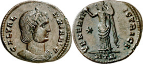 (310 d.C.). Galeria Valeria. Heraclea. Follis. (Spink 14594) (Co. 2) (RIC. 50). Anv.: GAL. VALERIA AVG. Su busto diademado y drapeado. Rev.: VENERI VI...