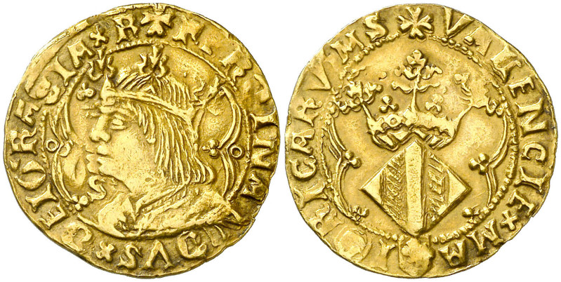 Ferran II (1479-1516). València. Ducat. (Cru.V.S. 1210) (Cru.C.G. 3119). Anv.: B...