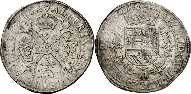 1616. Alberto e Isabel. Amberes. 1 patagón. (Vti. 348) (Vanhoudt 619.AN). 27,82 ...