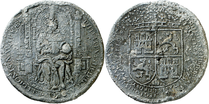 s/d (1621-1665). Felipe IV. Sello pendiente en plomo. (Boletín MAN VIII p. 67, n...