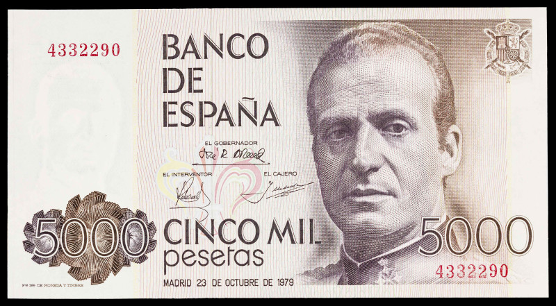 1979. 5000 pesetas. (Ed. 478) (Pick 160). 23 de octubre, Juan Carlos I. Sin seri...