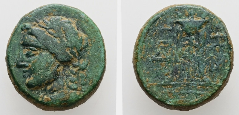 Thrace, Sestos. AE. 5.14 g. - 17.08 mm. Late 2nd-1st centuries BC.
Obv.: Laureat...