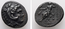 Kings of Macedon. Alexander III ‘the Great’, 336-323 BC. AR, Tetradrachm. 16.53 g. - 26.97 mm. Amphipolis mint. Struck ca. 310-275 BC.
Obv.: Head of H...