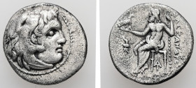 Kings of Macedon. Alexander III "the Great", 336-323 BC. AR, Drachm. 3.93 g. - 18.80 mm. Posthumous issue of Magnesia ad Maeandrum, struck under under...