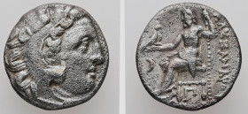 Kings of Macedon. Alexander III "the Great", 336-323 BC. AR, Drachm. 4.13 g. - 16.22 mm. Posthumous issue of Kolophon, ca. 310-301 BC.
Obv.: Head of H...