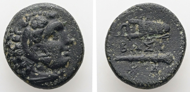 Kings of Macedon. Alexander III 'the Great', 336-323 BC. AE, Unit. 5.22 g. - 17....