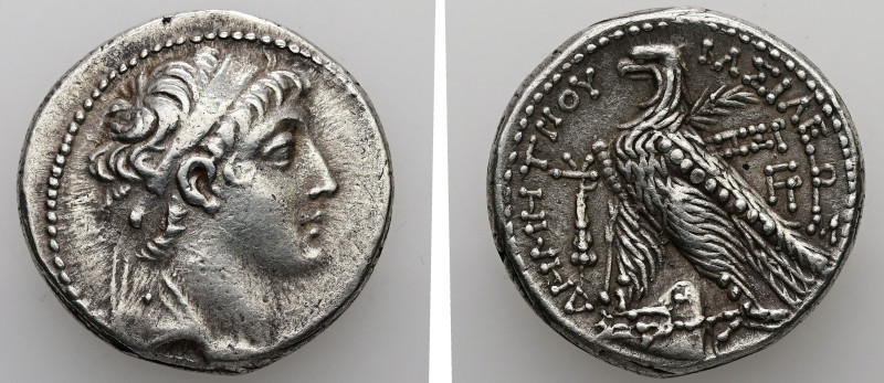 Seleukid Kingdom, Demetrios II Nikator. AR Tetradrachm, 14.31 g. - 27.79 mm. Fir...